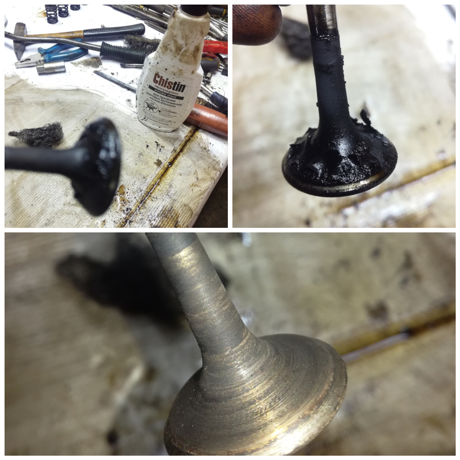 Отмывка разобранного двигателя от нагара без механического воздействия ...