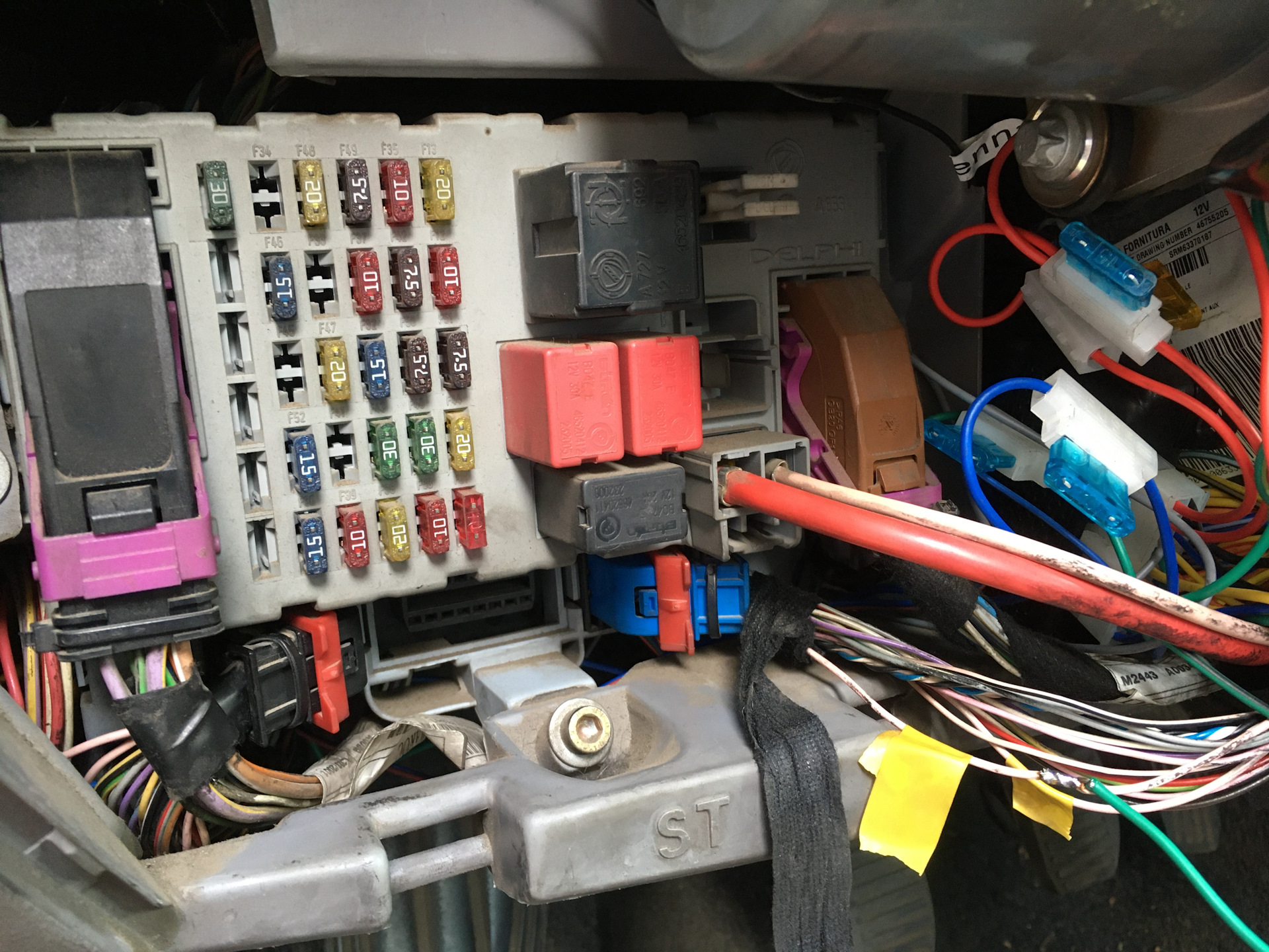 Подключение сигналки — FIAT Punto II, 1,9 л, 2001 года | электроника ...