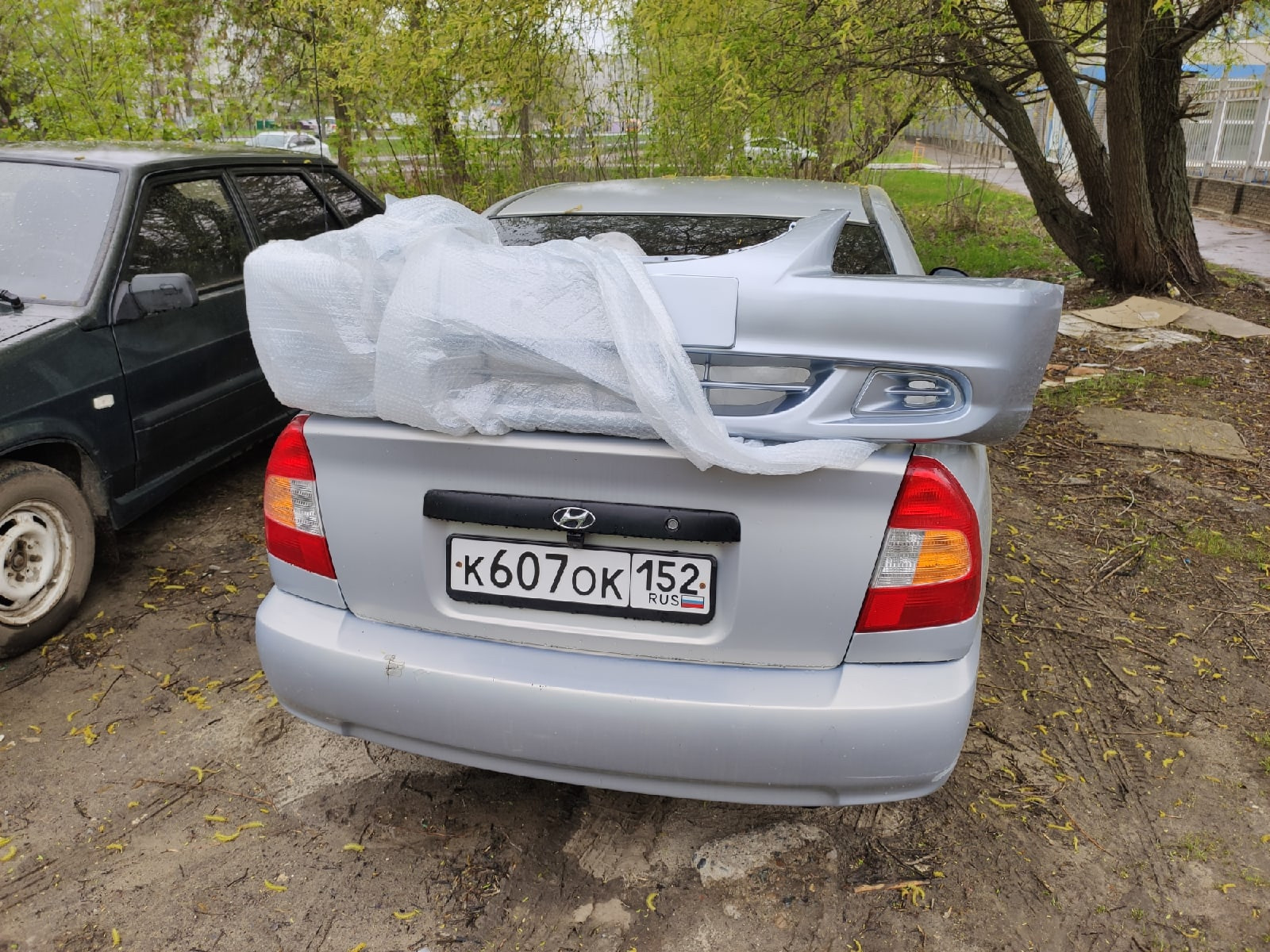 Долгожданная замена капота GORDON в цвет S09. — Hyundai Accent (2G), 1,5 л,  2007 года | кузовной ремонт | DRIVE2