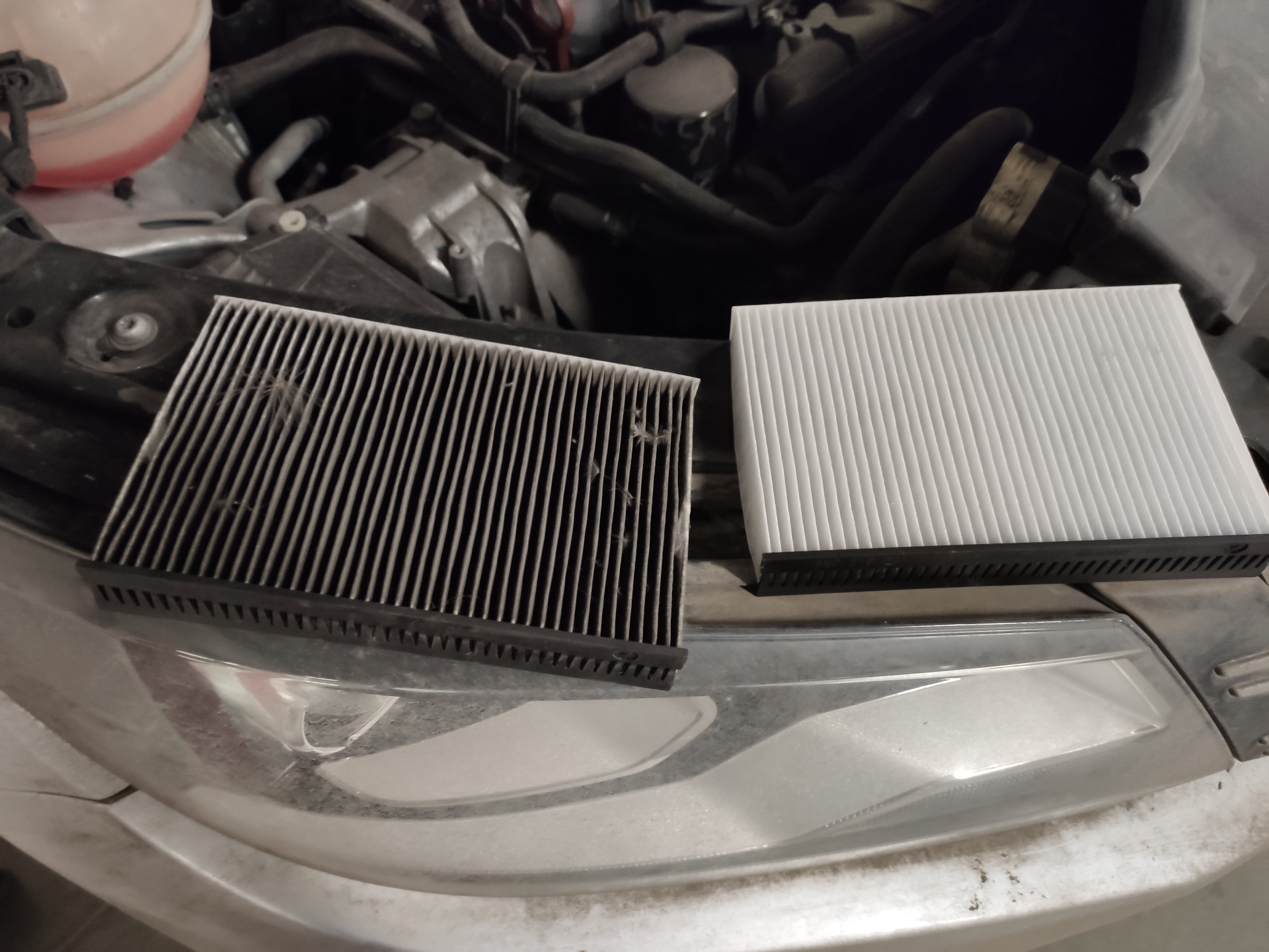 Дополнительный салонный фильтр — Volkswagen Tiguan (1G), 2 л, 2012 года ...