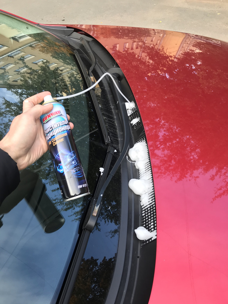 Антибактериальная очистка кондиционера — Mazda 3 (3G), 1,5 л., 2016 ...