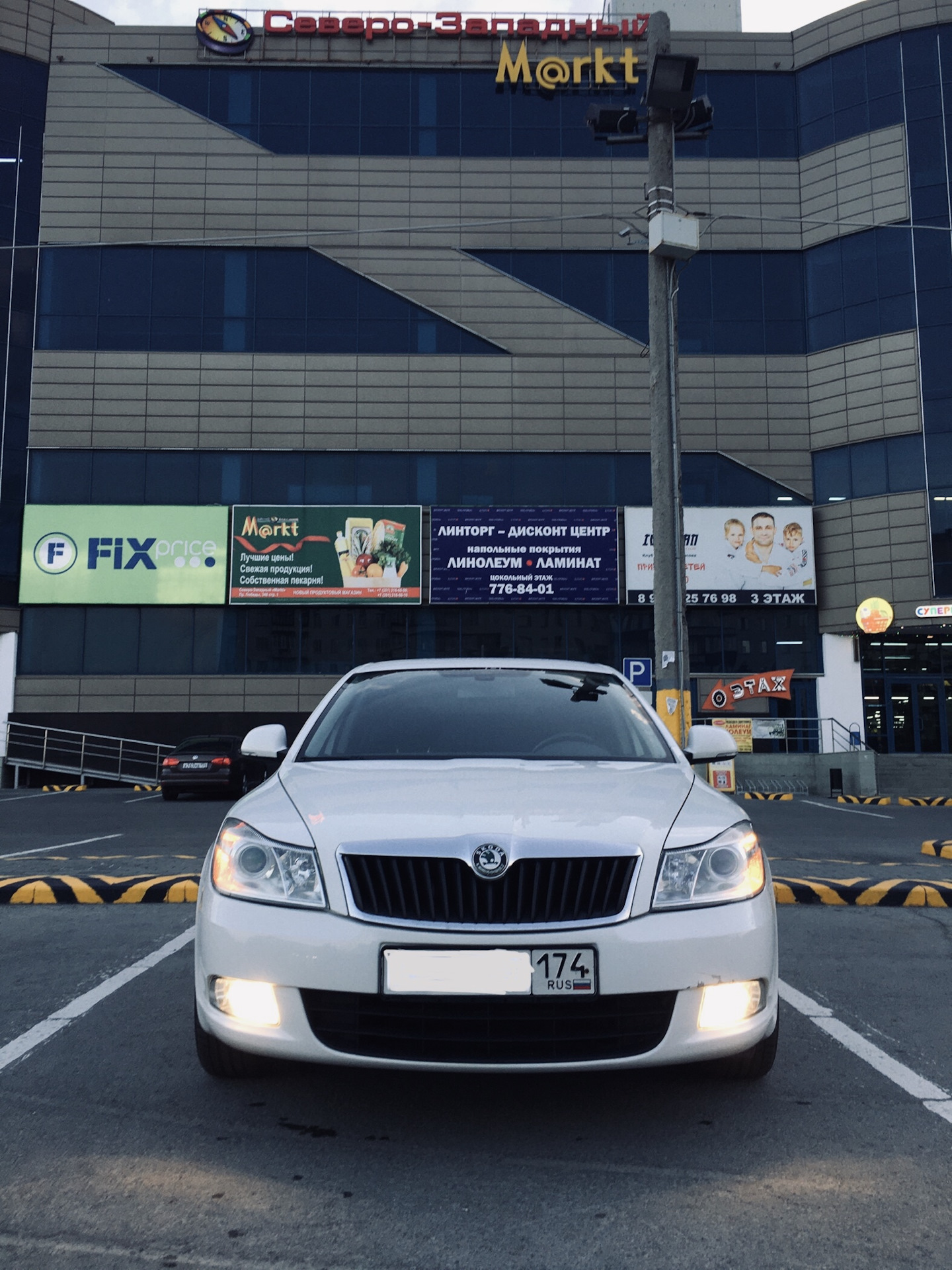 Желтые лампочки в ДХО и габариты American Style — Skoda Octavia A5 Mk2 ...