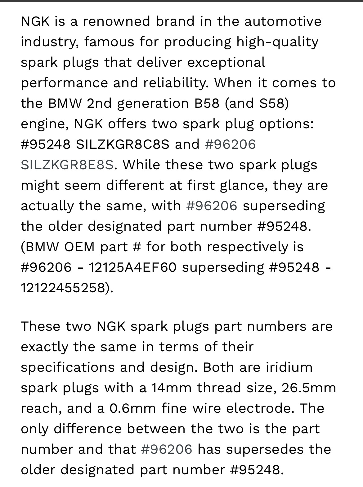 Подбор свечей зажигания. — BMW 3 series (G20), 2 л, 2020 года | другое ...