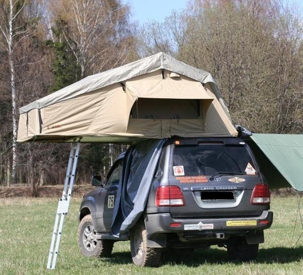 Аренда палатки на крышу авто. — Toyota Land Cruiser 200, 4,5 л, 2011 ...