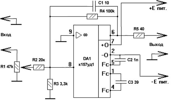Схема эквалайзера на микросхеме к157уд2