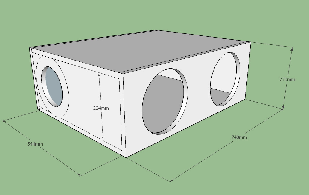 Короб сабвуфера в газель