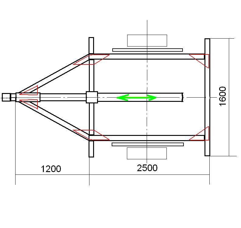 Схема рамы прицепа легкового