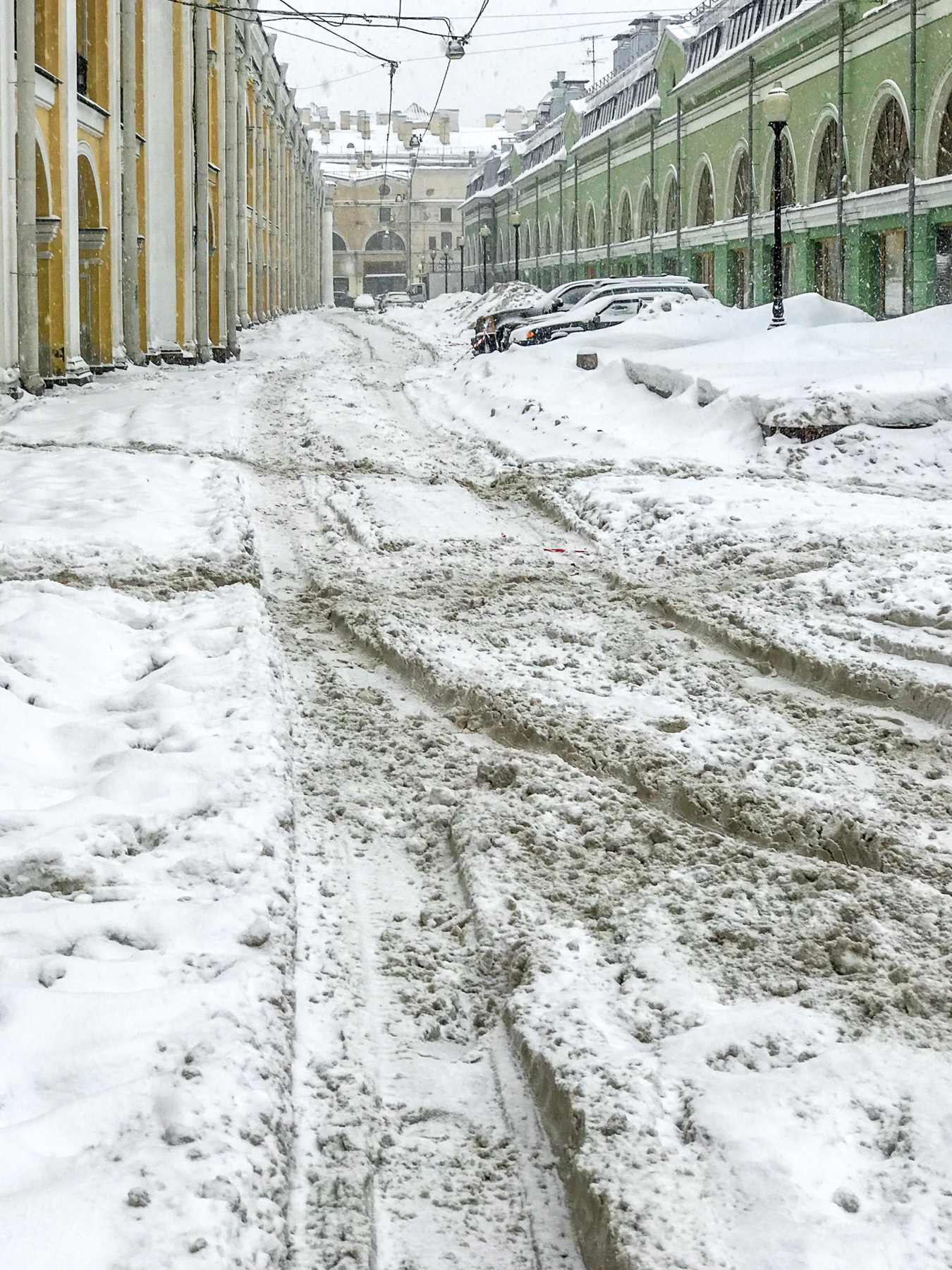 санкт петербург снег