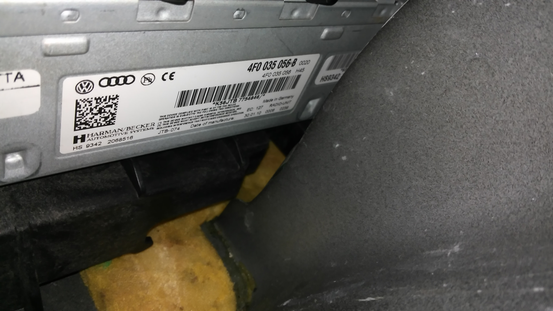 Распиновка MMI 3G HI он же – 8Т1035666D J794 — Audi A4 (B8), 2 л