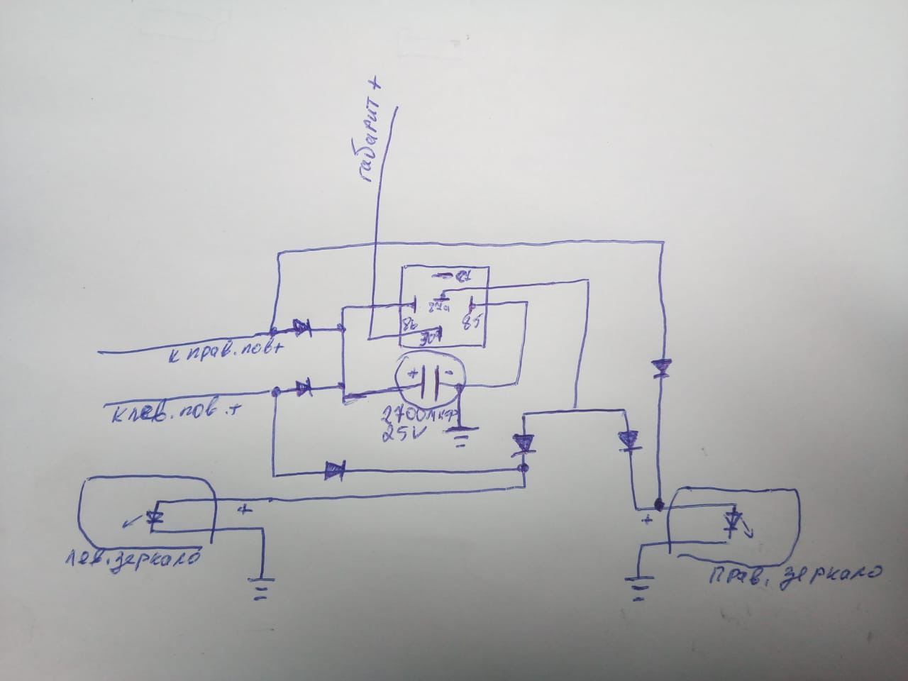Американские габариты в зеркалах Приора вариант 2 — Lada Приора седан ...