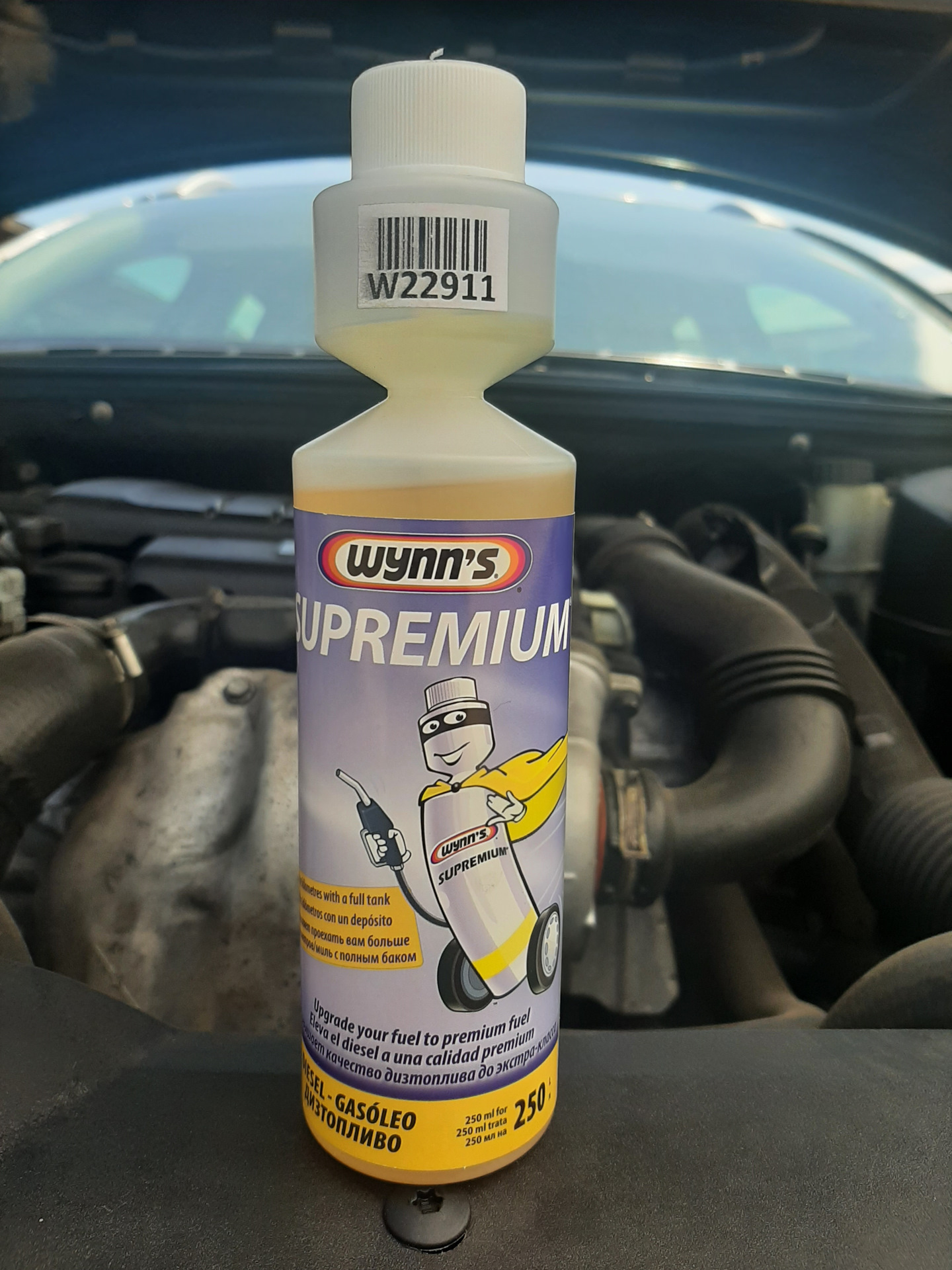Wynn’s diesel extreme injector cleaner — BMW 3 series (E90), 3 л, 2006