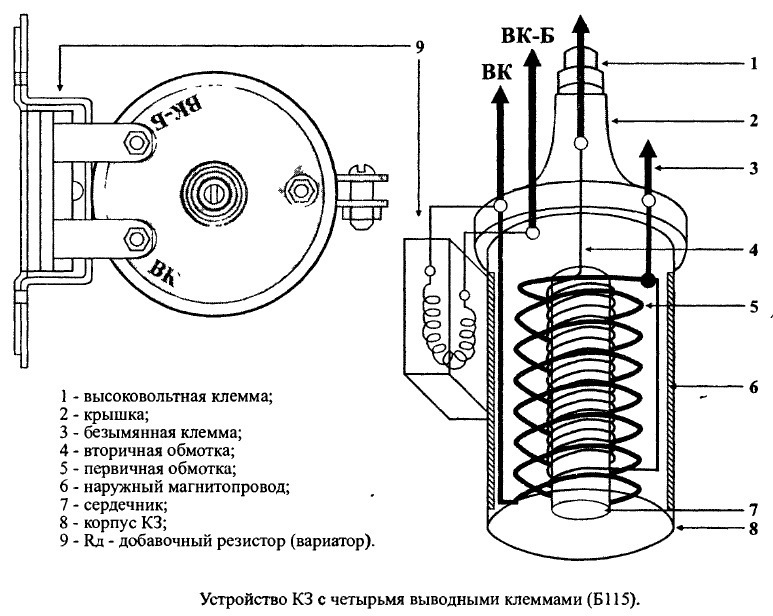 Бесконтактная система зажигания чертеж