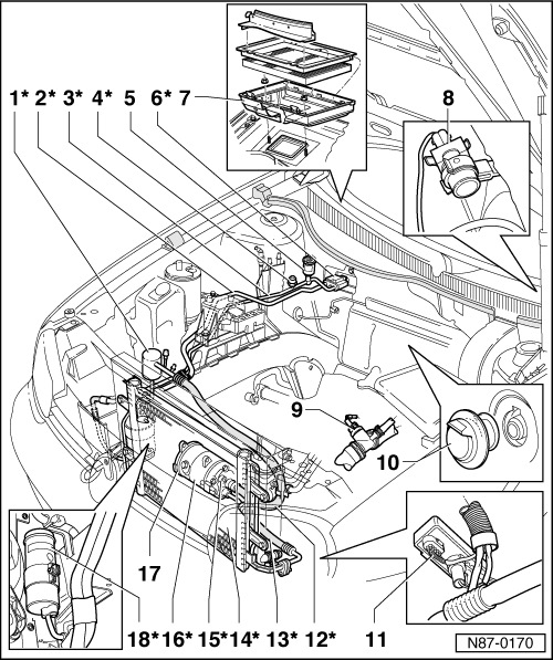 Схема кондиционера vw golf 3