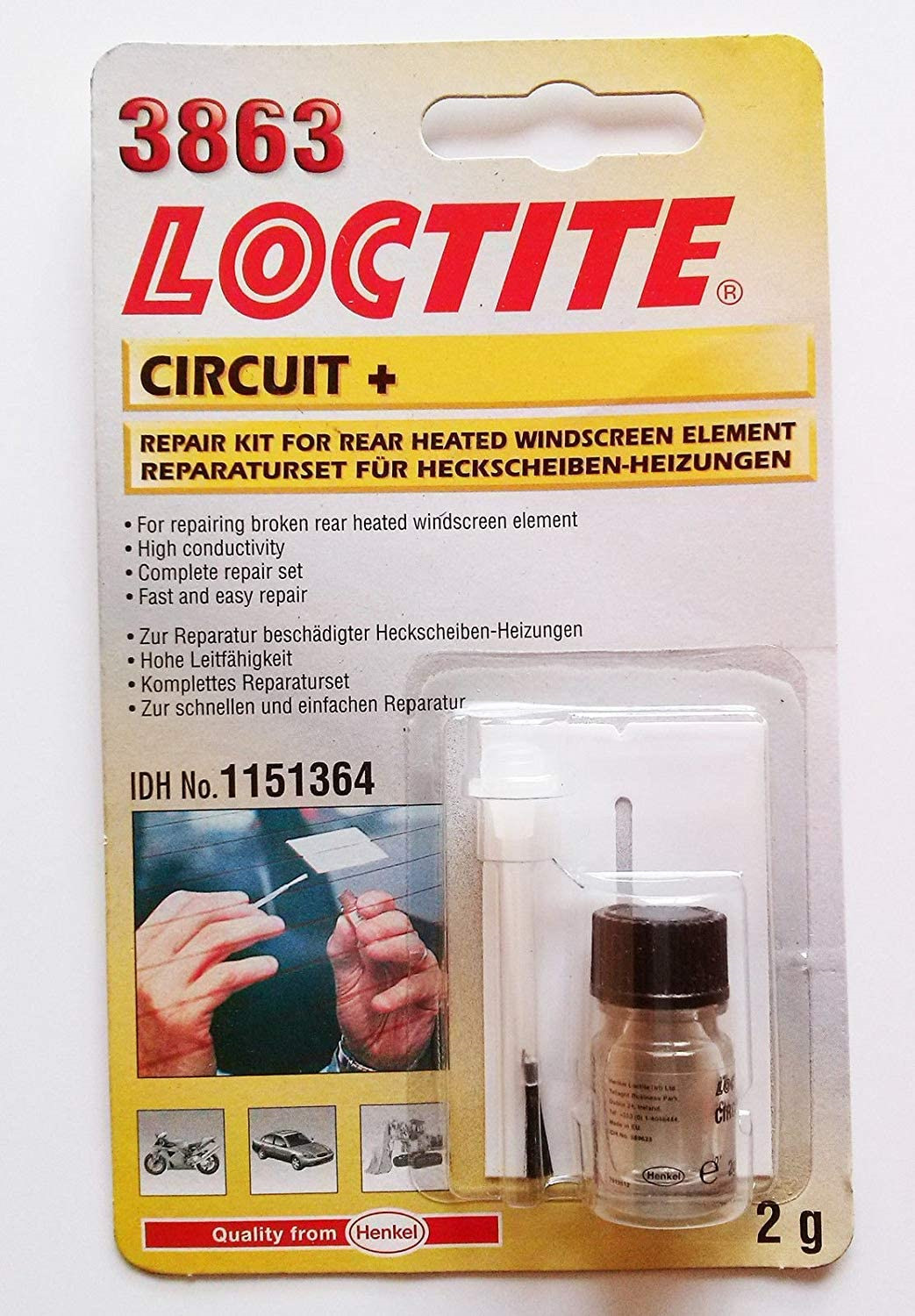 Клей для ремонта обогрева заднего стекла. Loctite 3863 circuit+. Loctite 3863 2g. Loctite клей для стекла. Локтайт клей для стекла.