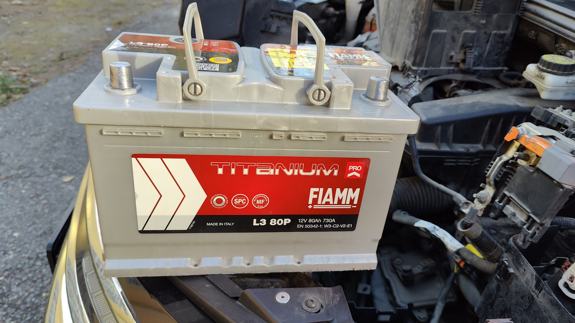 BATERÍA L3 80P FIAMM 12V TITANIUM PRO 80Ah - 730A- L3 80P