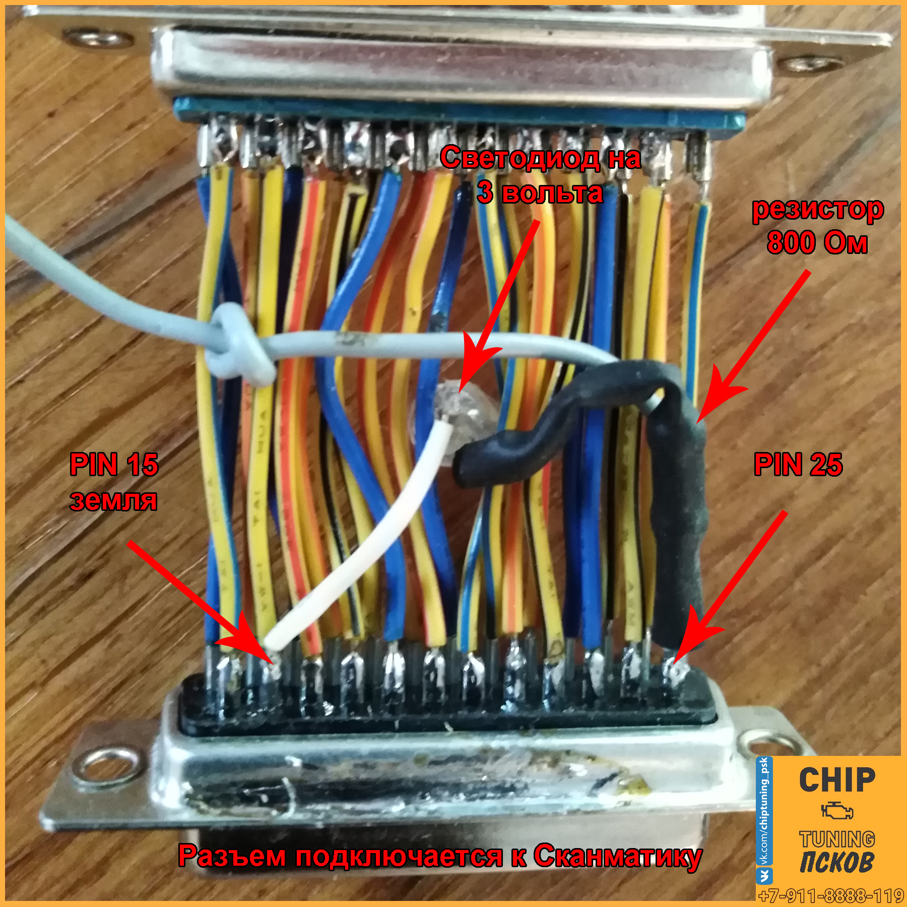 сканматик распиновка разъема