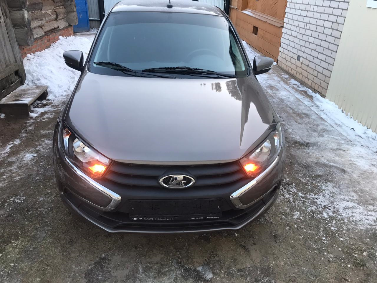 Светодиодные лампы в дхо . — Lada Гранта (2G) FL, 1,6 л, 2019 года ...