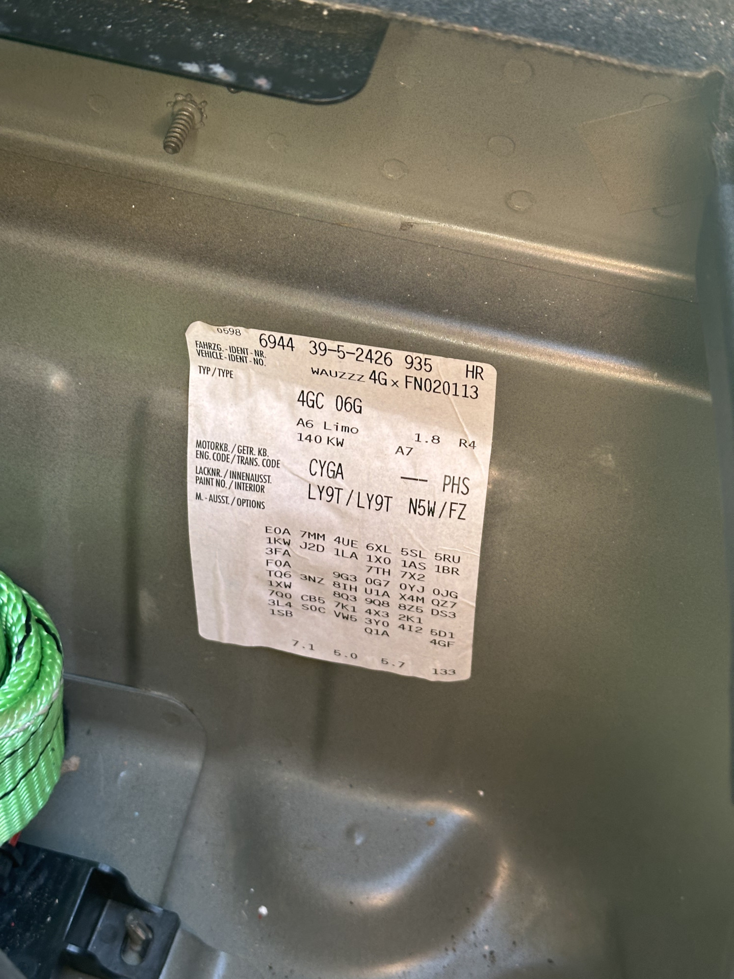 Определение подвески — Audi A6 (C7), 1,8 л, 2015 года | запчасти