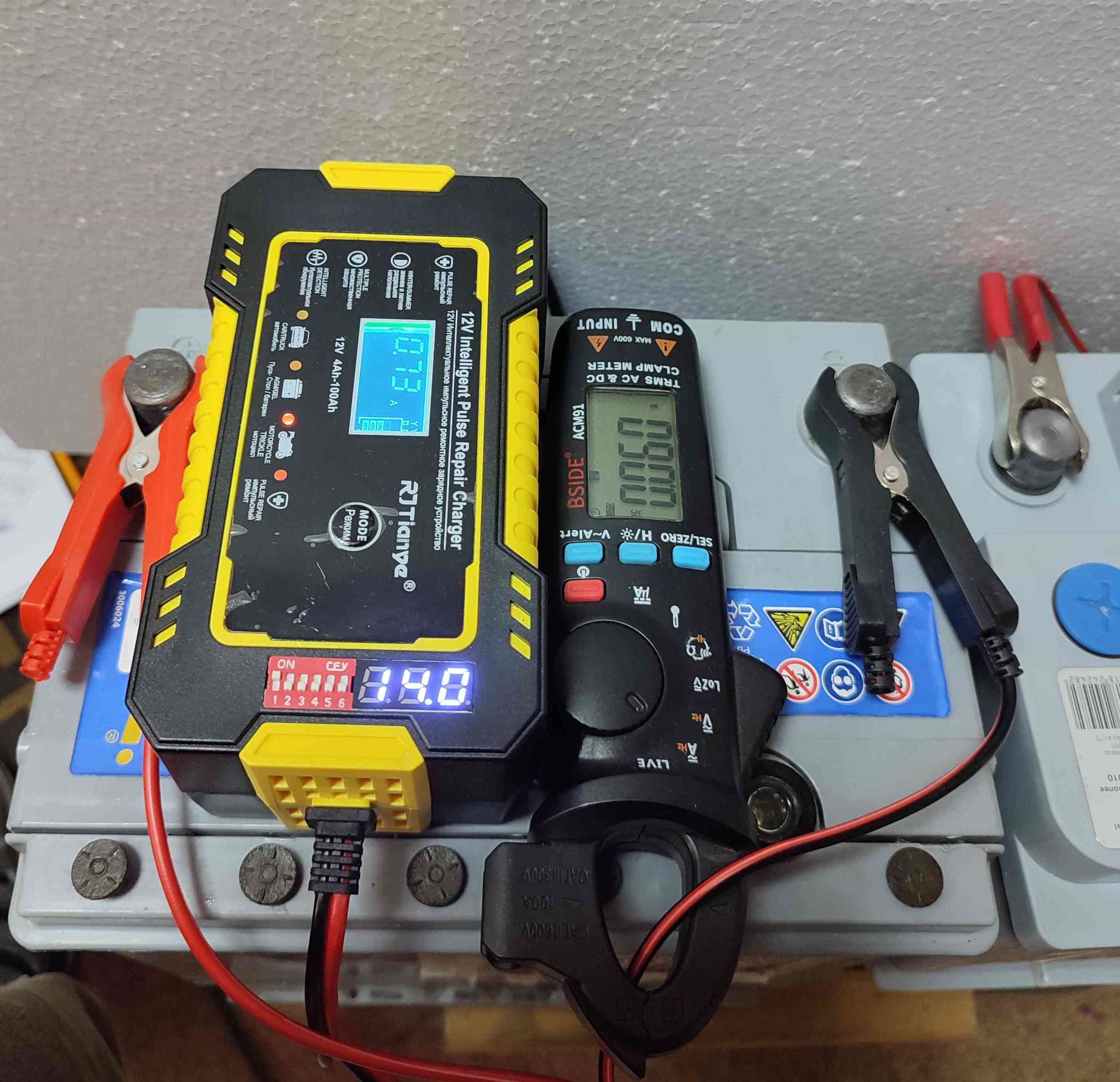 RJ Tianye повышаем напряжение до 16.2V, делаем выбор 14.7/16.2V на ...