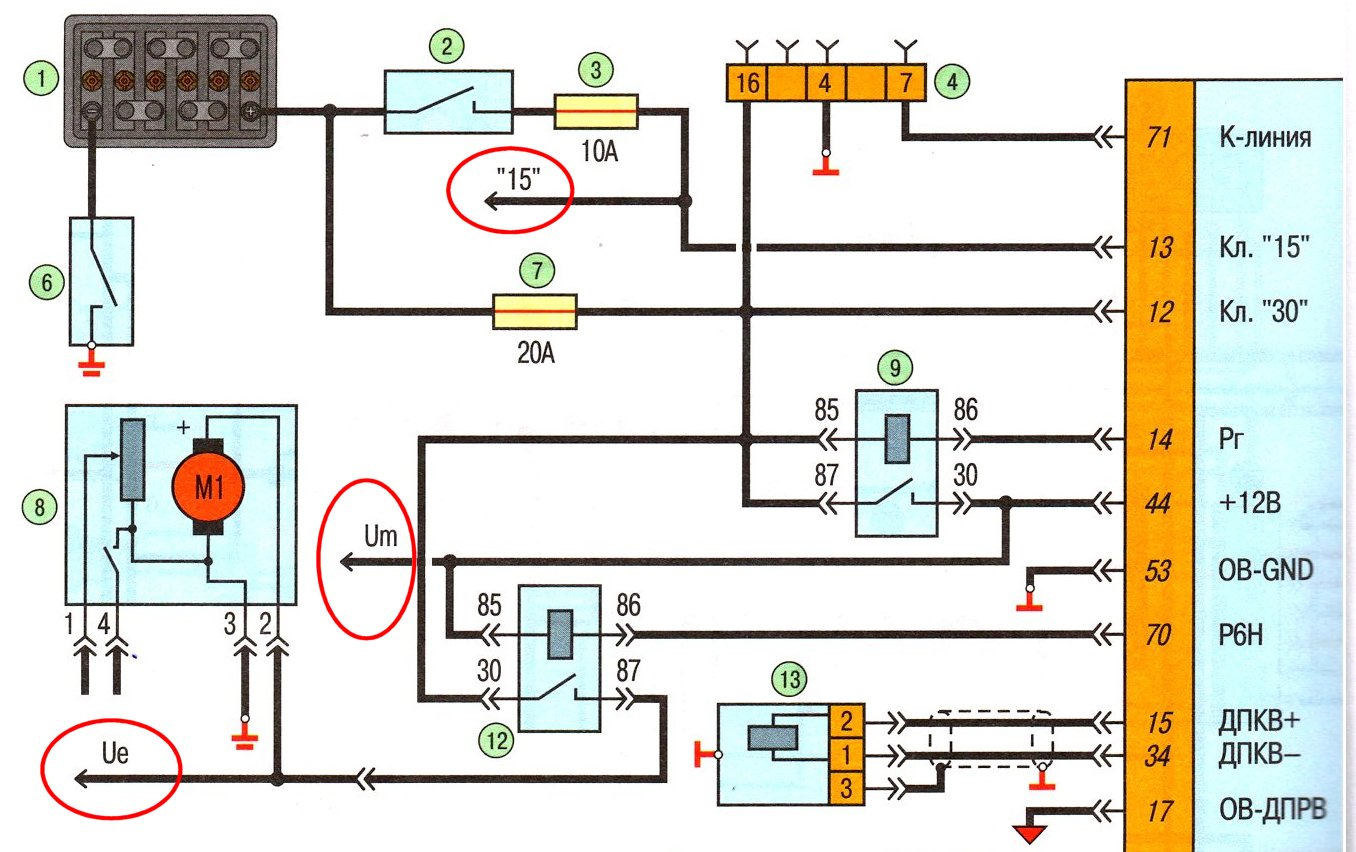Как читать схему автомобиля электрооборудования