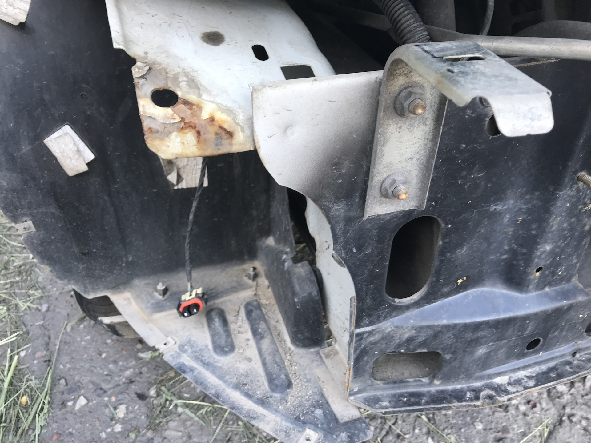 Снятие переднего бампера Калина Cross (Часть 3) — Lada Kalina Cross, 1 ...