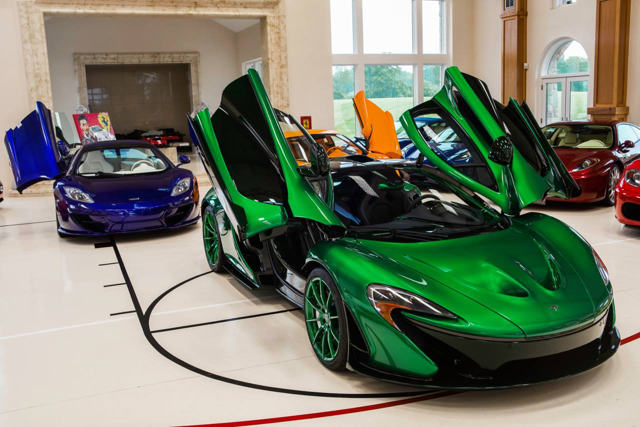 mclaren p1 зеленый