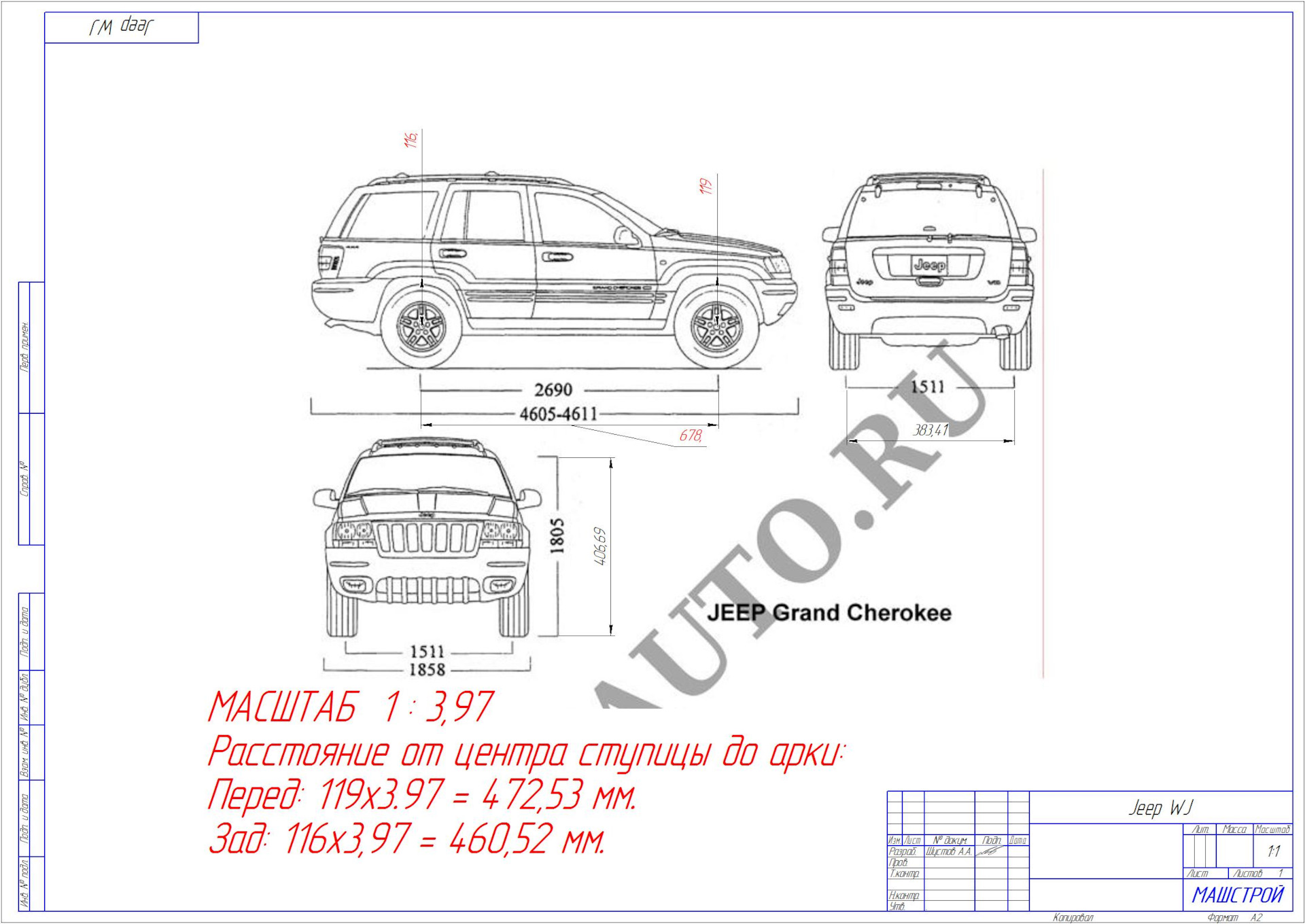 Оцифрованный джип или что такое сток — Jeep Grand Cherokee (ZJ), 4 л ...