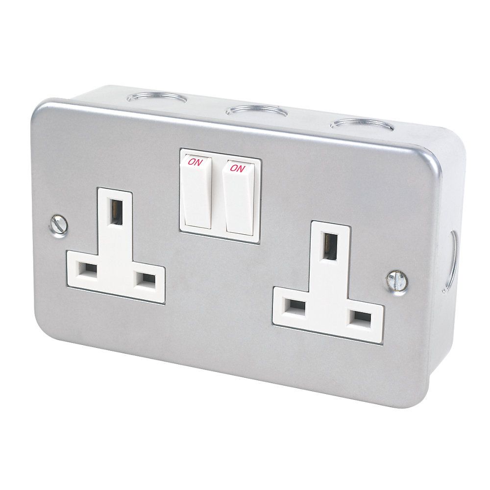 Metal switch. Socket electrical 13a, 240v Wall Double Switch Socket Outlet with back Box SWE-uk. Sp115a-1d выключатель. Double Socket ф110. Double gang Socket.