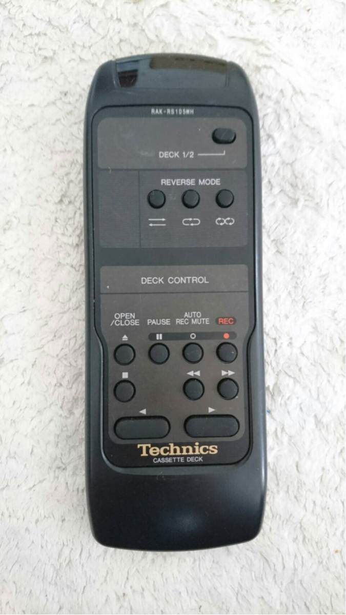Technics カセットデッキ リモコン RAK-RS189WH Technics カセットデッキ RS-AZ7用リモコン RAK-RS189WH