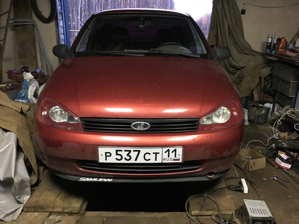 Черные фары КАЛИНА 1 — Lada Калина седан, 1,6 л, 2007 года | тюнинг ...