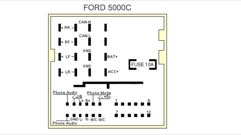 Ford focus 2 схема подключения магнитолы