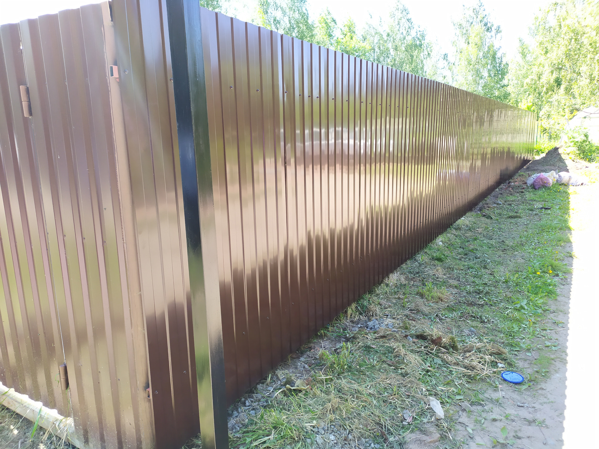 Забор из профнастила