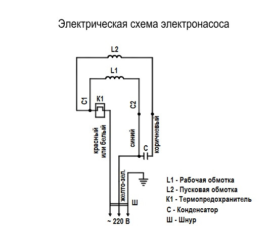 Автомобильный насос схема подключения