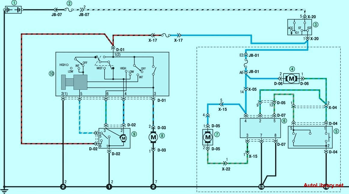 Схема генератора киа рио. Схема стеклоочистителя Киа Соренто. Схема моторный Электрооборудование Kia Sorento 3 л. Киа Соренто схема омывателя. Киа Соренто 2009 схема дворников.