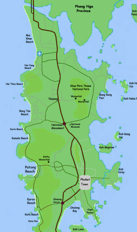 Карта пхукет 2023. Остров Пхукет на карте. Бухты Пхукета на карте. Паклок карта Пхукет. Таланг на карте Пхукета.