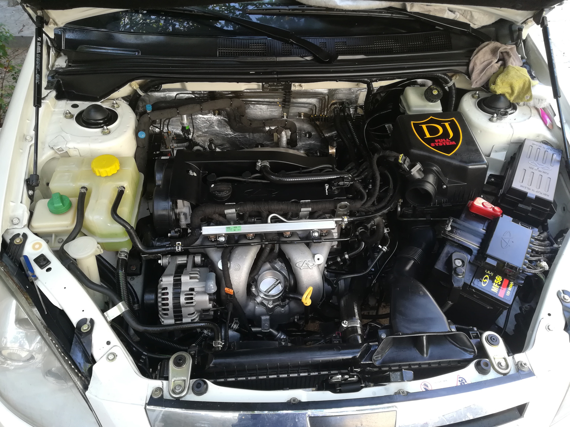 красим 3 элемента баллончиком — Chery A5 Fora, 2 л, 2007 года ...