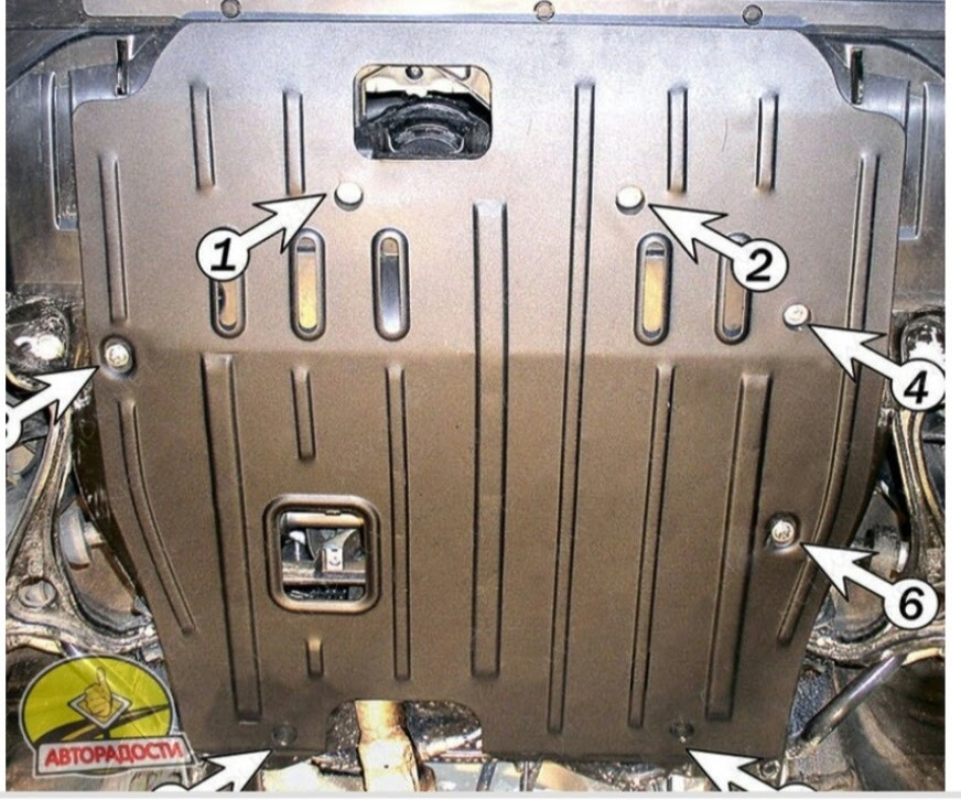 Защита двигателя — Honda Accord (7G), 2,4 л, 2004 года | просто так ...