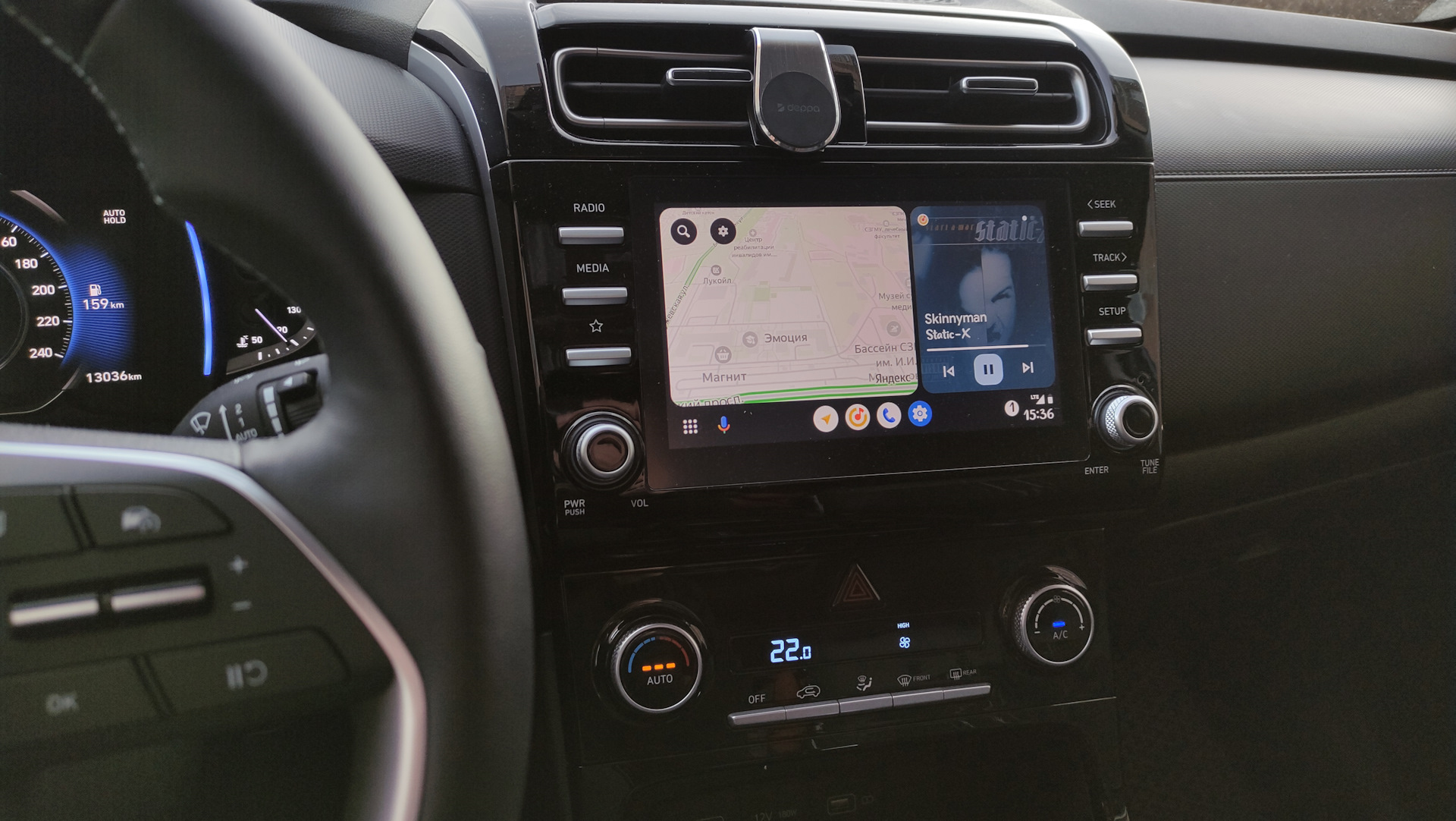 Нештатная магнитола Ч2 — Hyundai Creta (2G), 1,6 л, 2021 года ...
