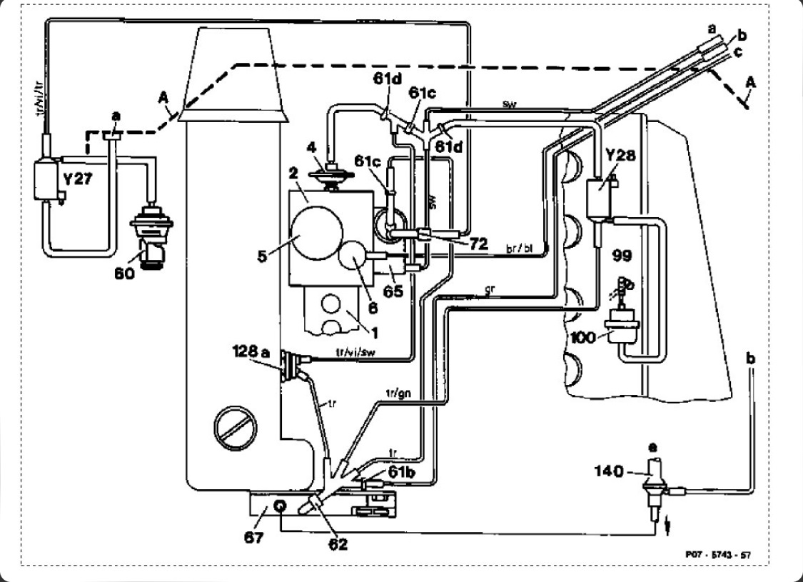 Схема трубок. Вакуумная система Мерседес 124 601 мотор. Вакуумная система на мерс 124. Схема вакуумной системы Мерседес 124. Схема подключения вакуумных трубок Мерседес ом601.