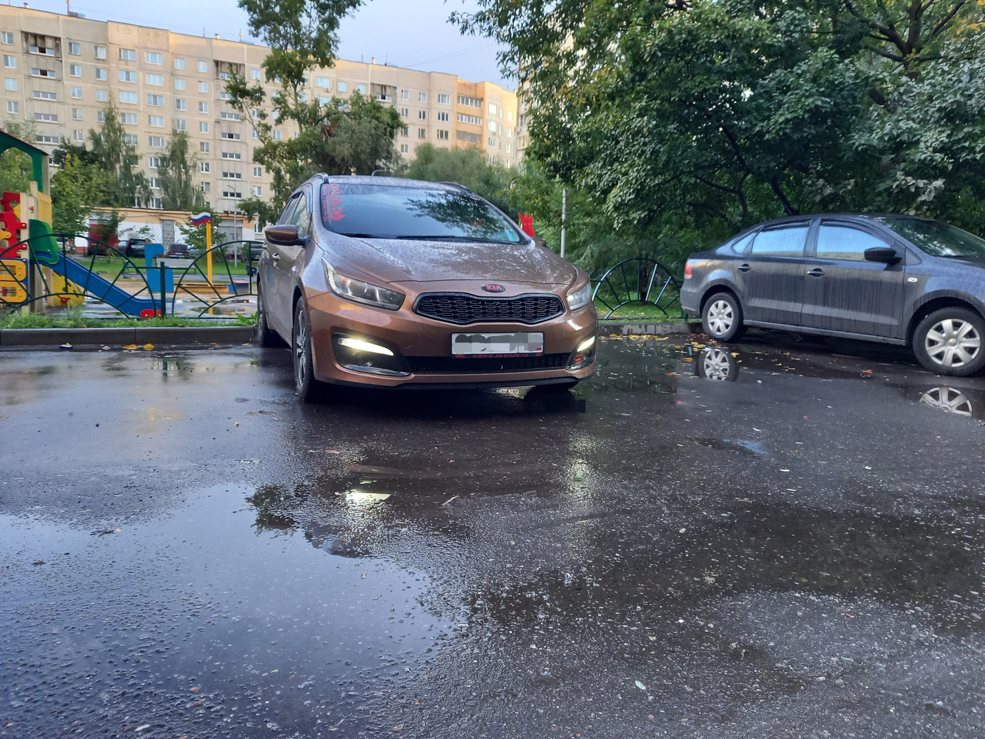 Замена ламп в ДХО на светодиодные. Kia ceed jd sw — KIA Ceed (2G), 1,6 ...