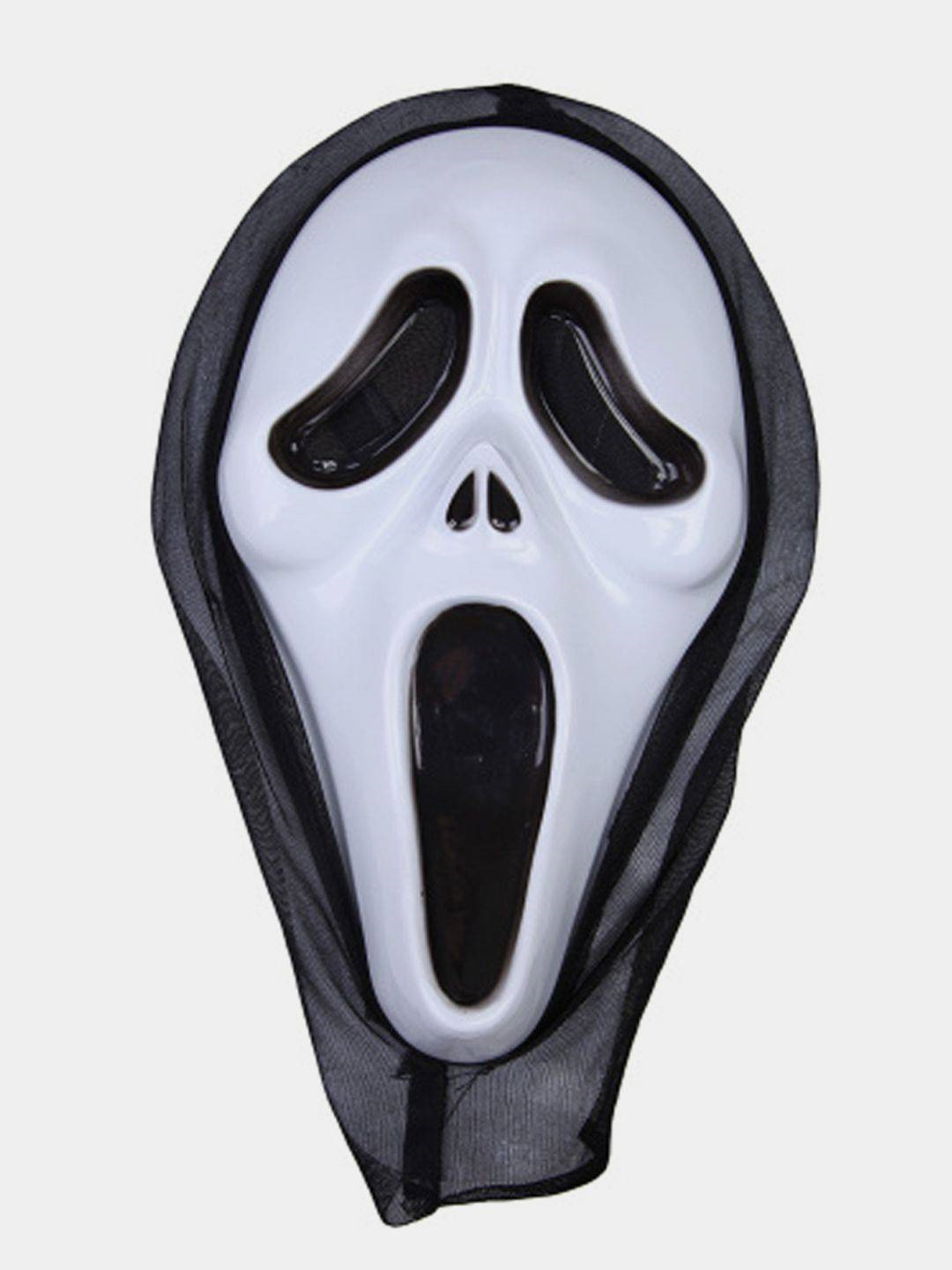 Взрослый крик маска Хэллоуин призрак лицо Fancy платье костюм аксессуар, новая e