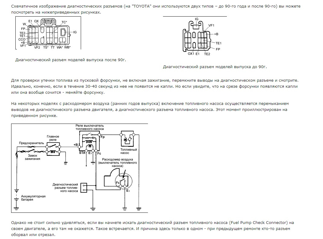 Не работает диагностический разъем тойота