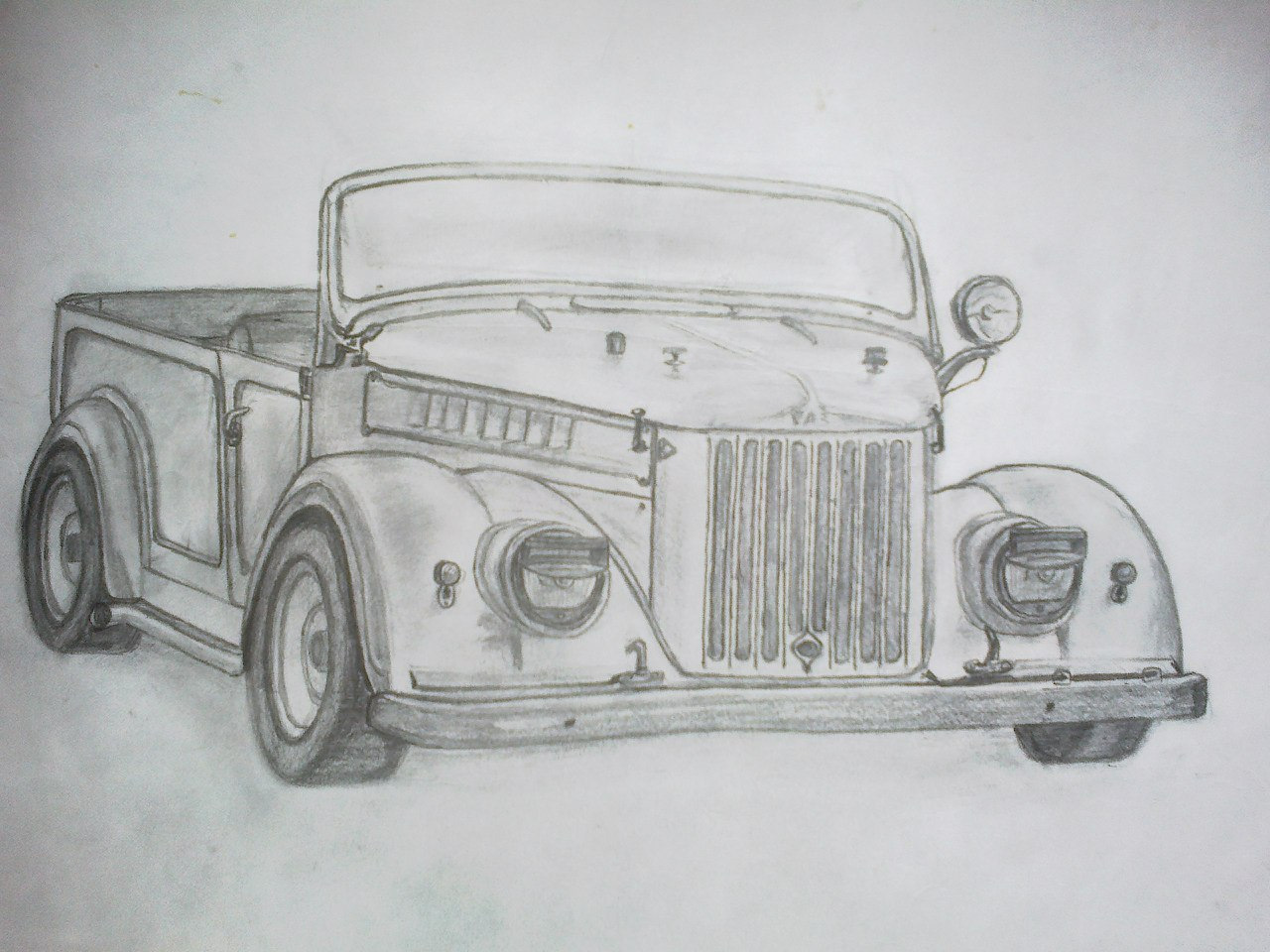 Рисование советских автомобилей