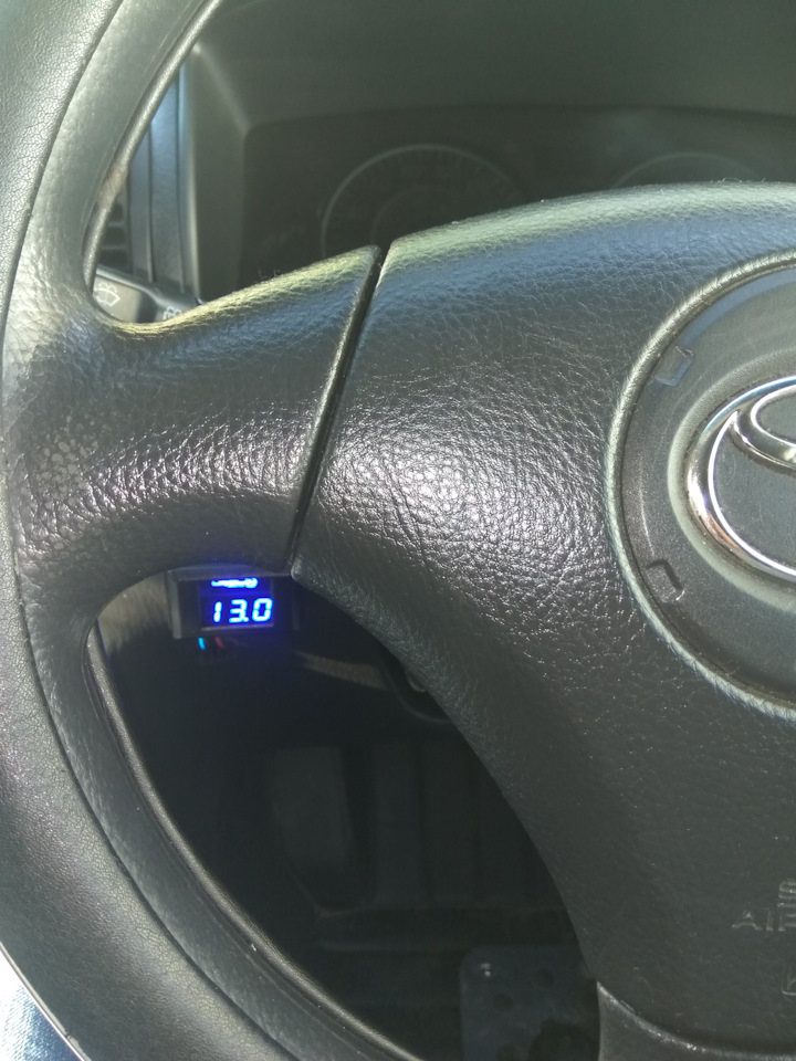 Установка Вольтметра — Toyota Corolla RunX, 1,5 л., 2003 года ...