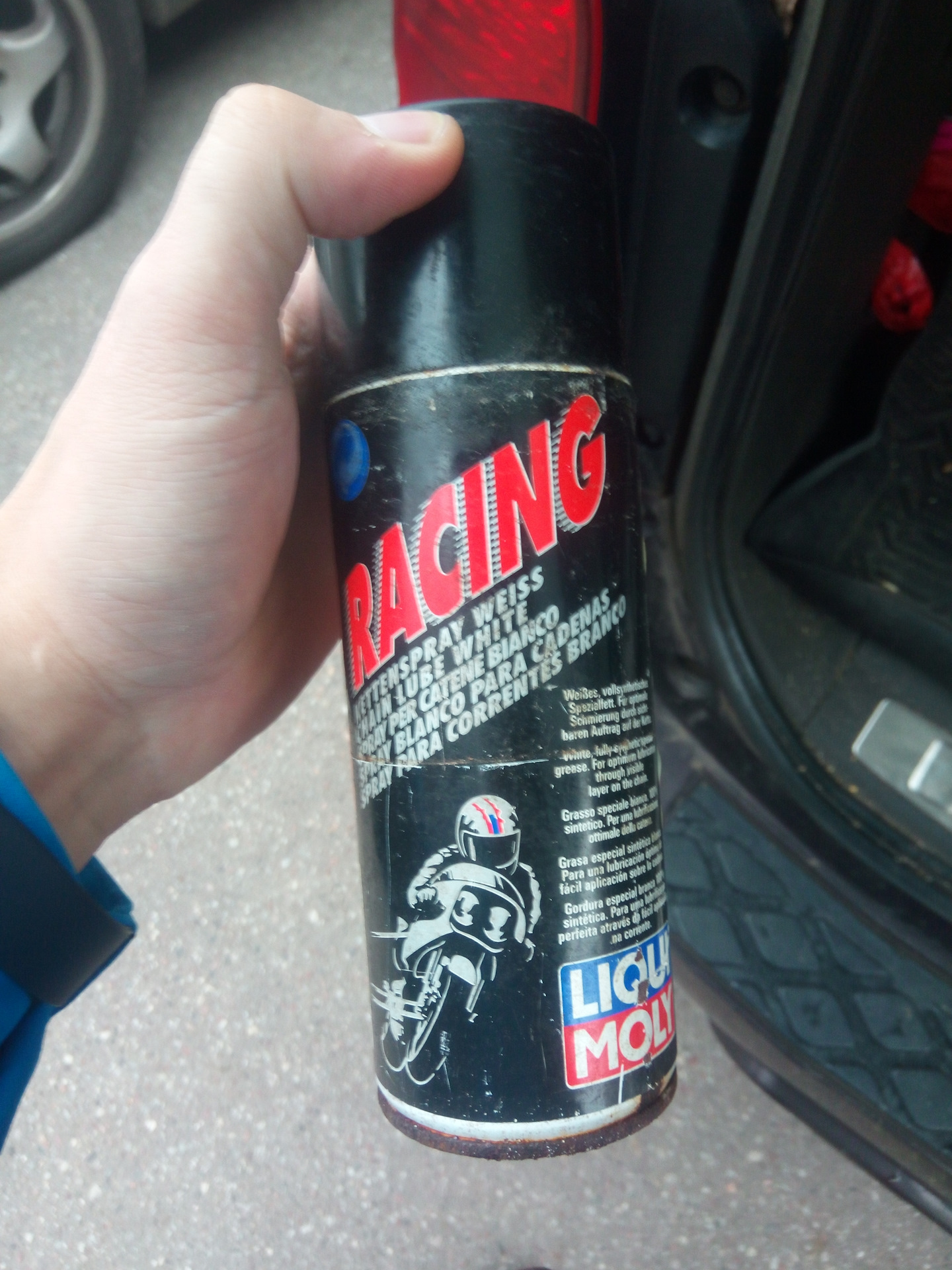 liqui moly 1592 белая цепная смазка для мотоциклов "racing kettenspray weiss", 50мл