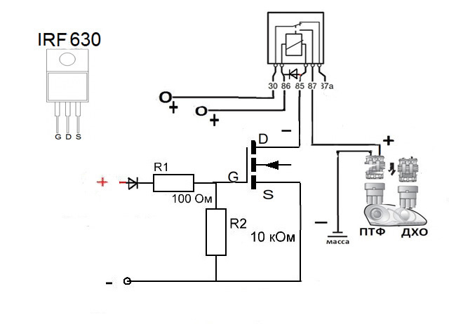 Irf630 схемы применения