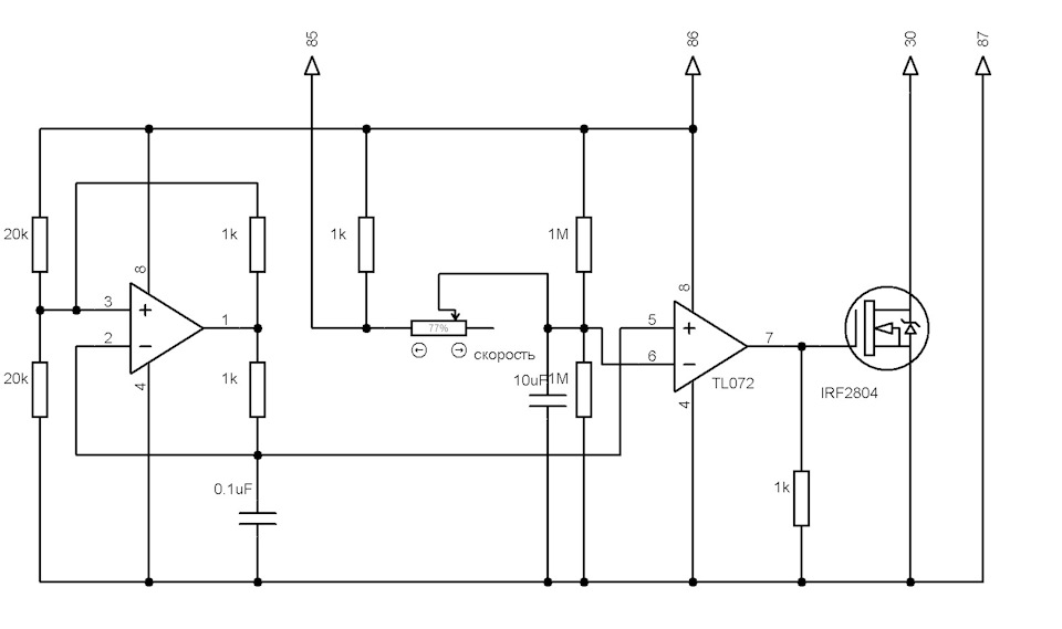 Tl072 datasheet схема включения