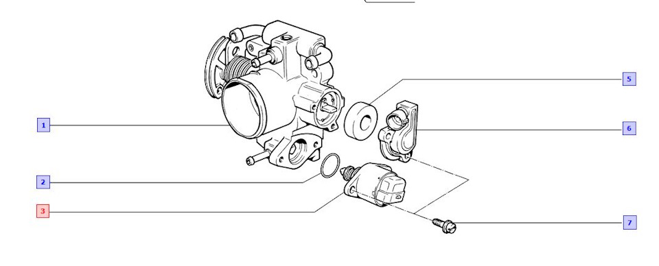 Дроссельная заслонка ваз схема