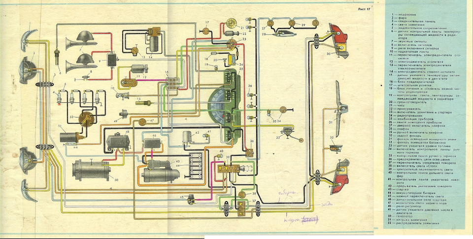 Схема электрооборудования. - Онлайн каталог автомобилей ГАЗ на сайте компании Мо
