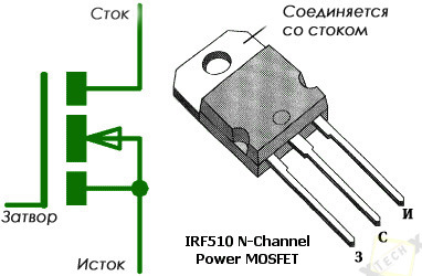 Затвор сток исток схема